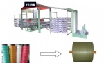 Four shuttle circular loom rice bag making machine